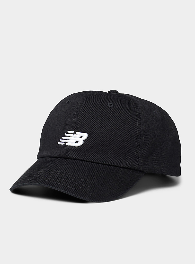 New Balance Black Embroidered contrast logo baseball cap for women