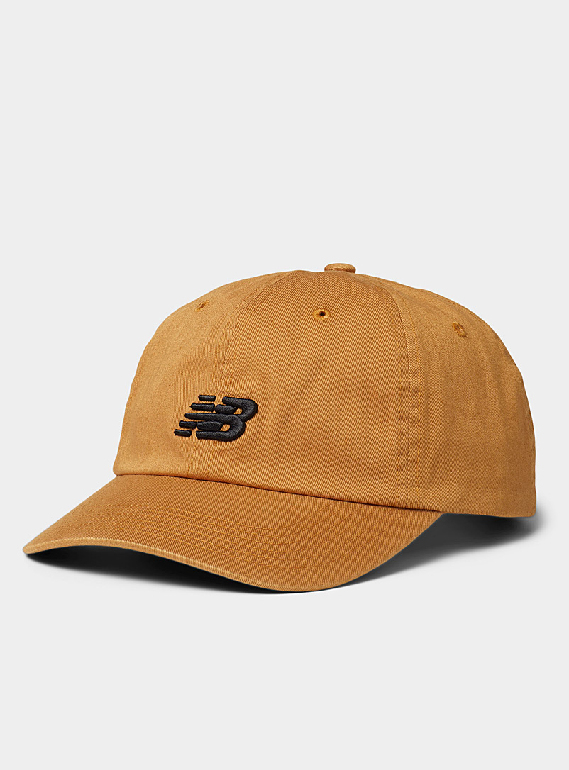 New Balance Medium Brown Embroidered contrast logo baseball cap for women