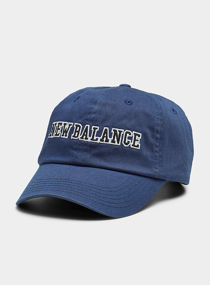 New Balance: La casquette baseball logo contraste Marine pour femme