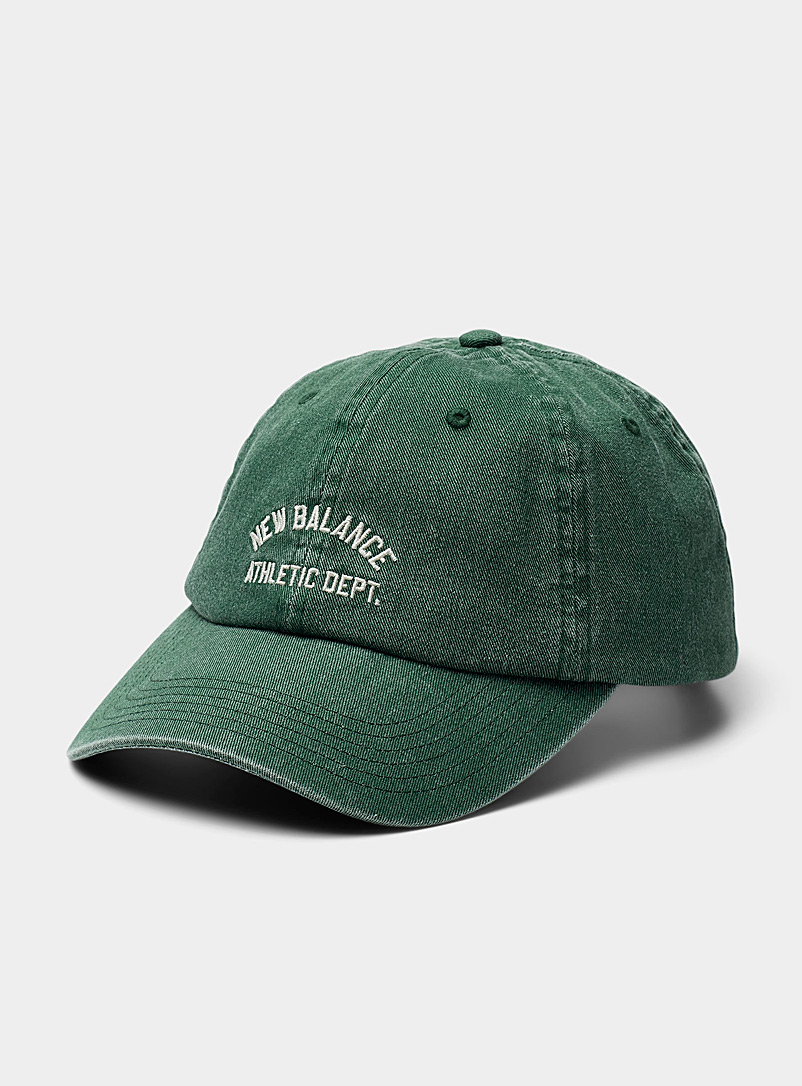 New Balance Green Retro faded baseball cap for women