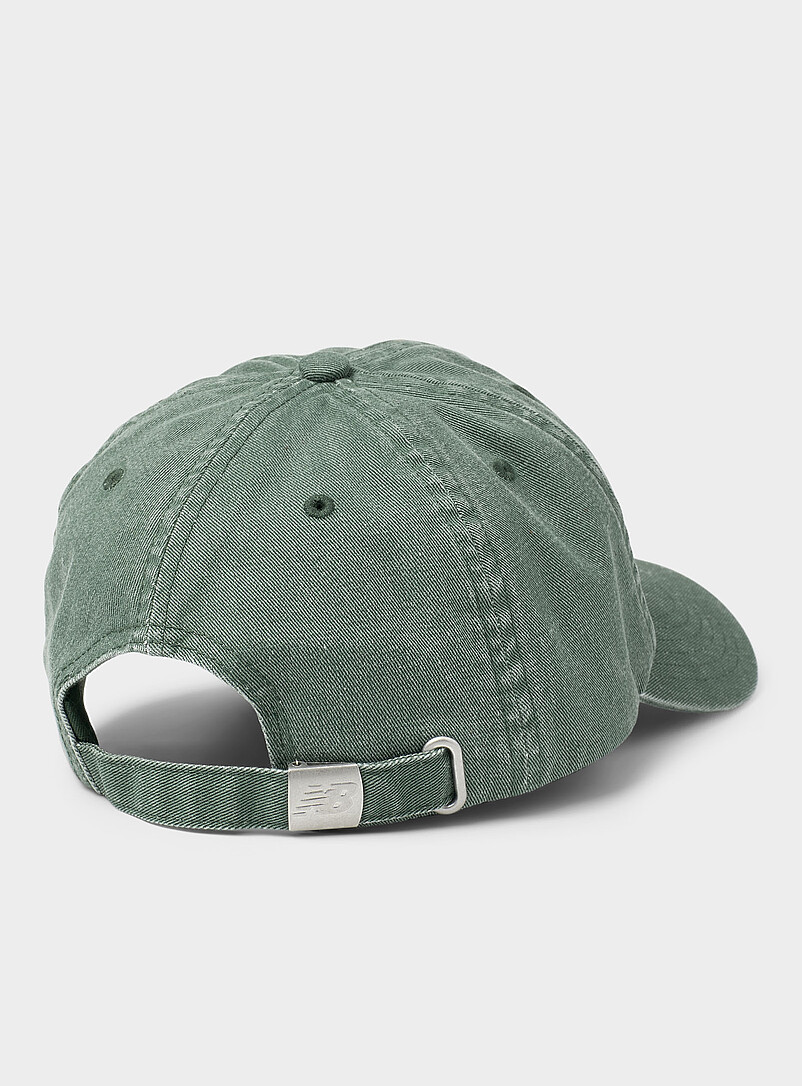New Balance Green Logo washed denim dad cap for men