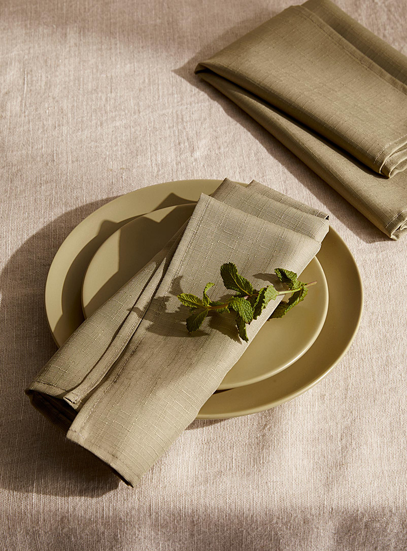Simons Maison Green Khaki napkins Set of 2