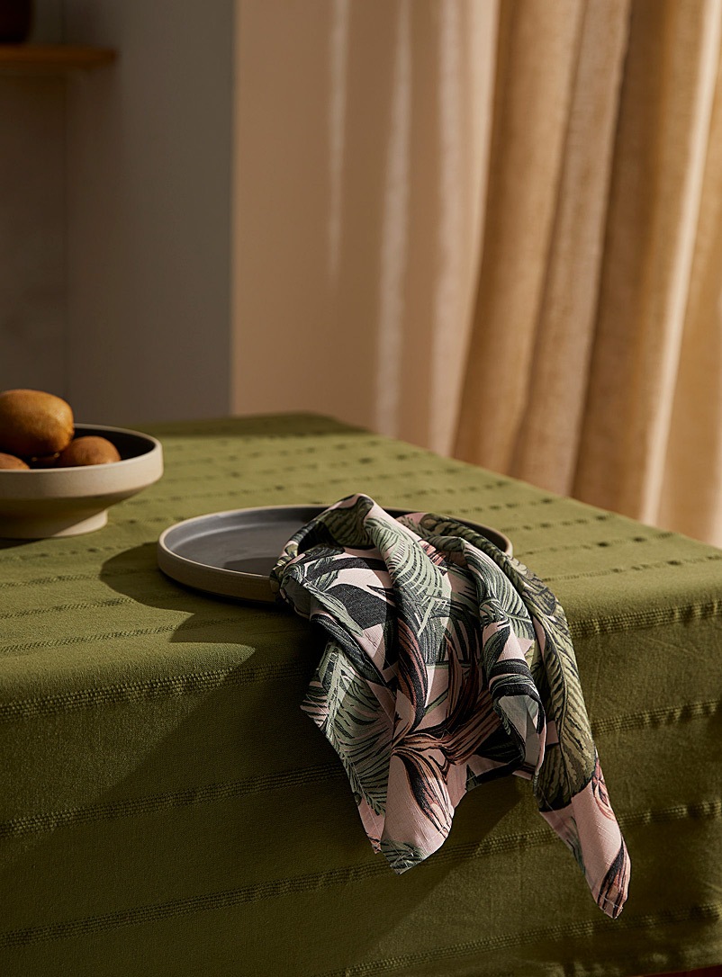 Simons Maison: La serviette de table palmiers en rose Assorti