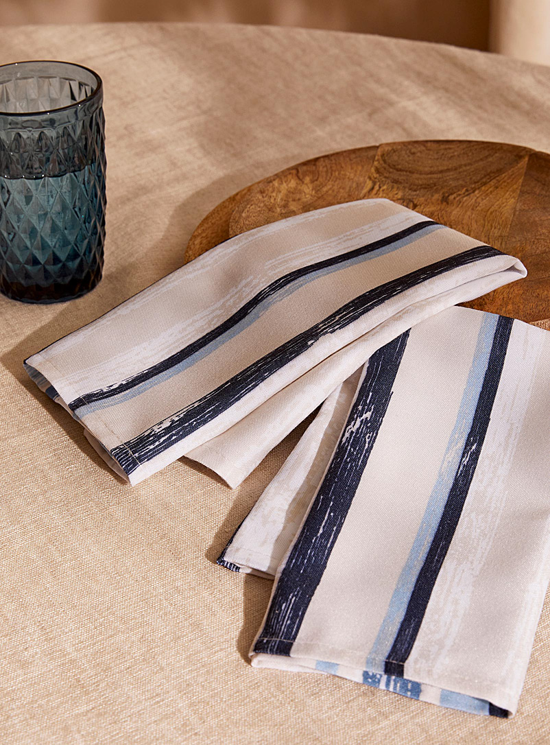 Simons Maison Assorted Ocean stripes napkins Set of 2