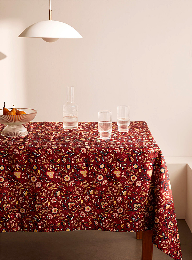 Simons Maison Assorted Ornamental flowers tablecloth