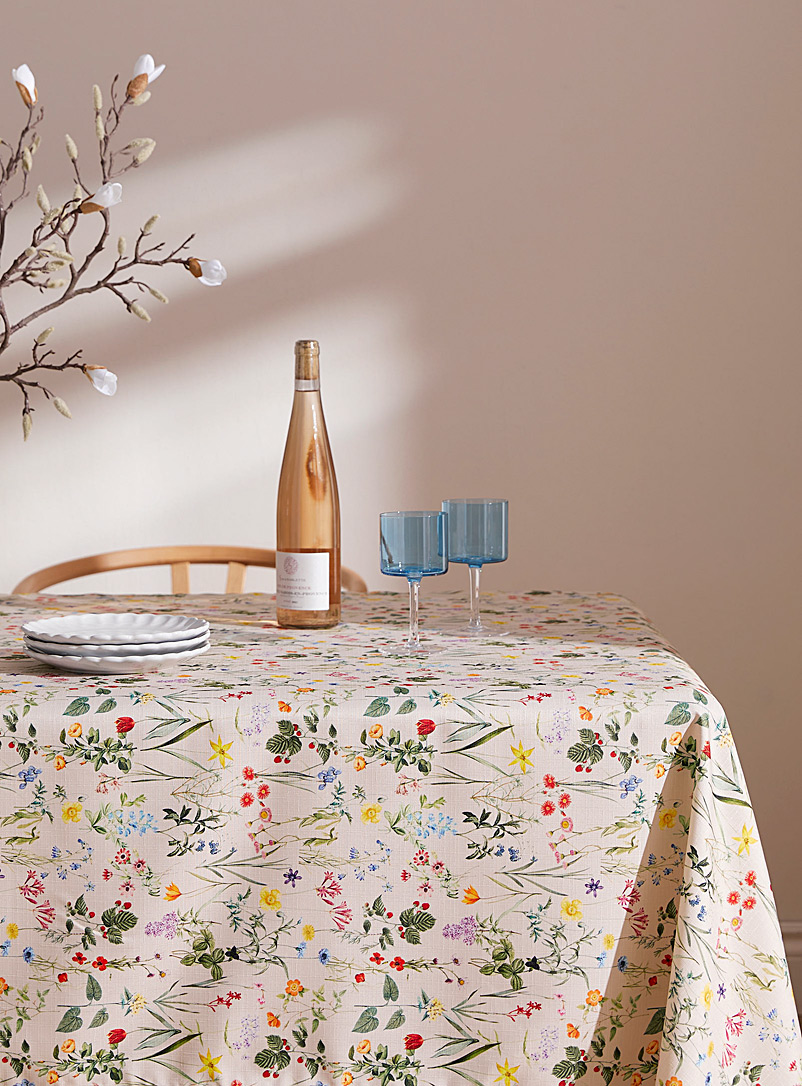 Simons Maison Assorted Flower garden recycled polyester tablecloth