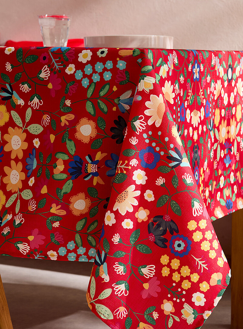 Simons Maison Assorted Yucatan flowers tablecloth <b>Live Outside exclusive collection</b>
