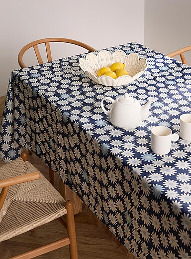 Delicate blue flowers tablecloth | Simons Maison | Printed Tablecloths ...