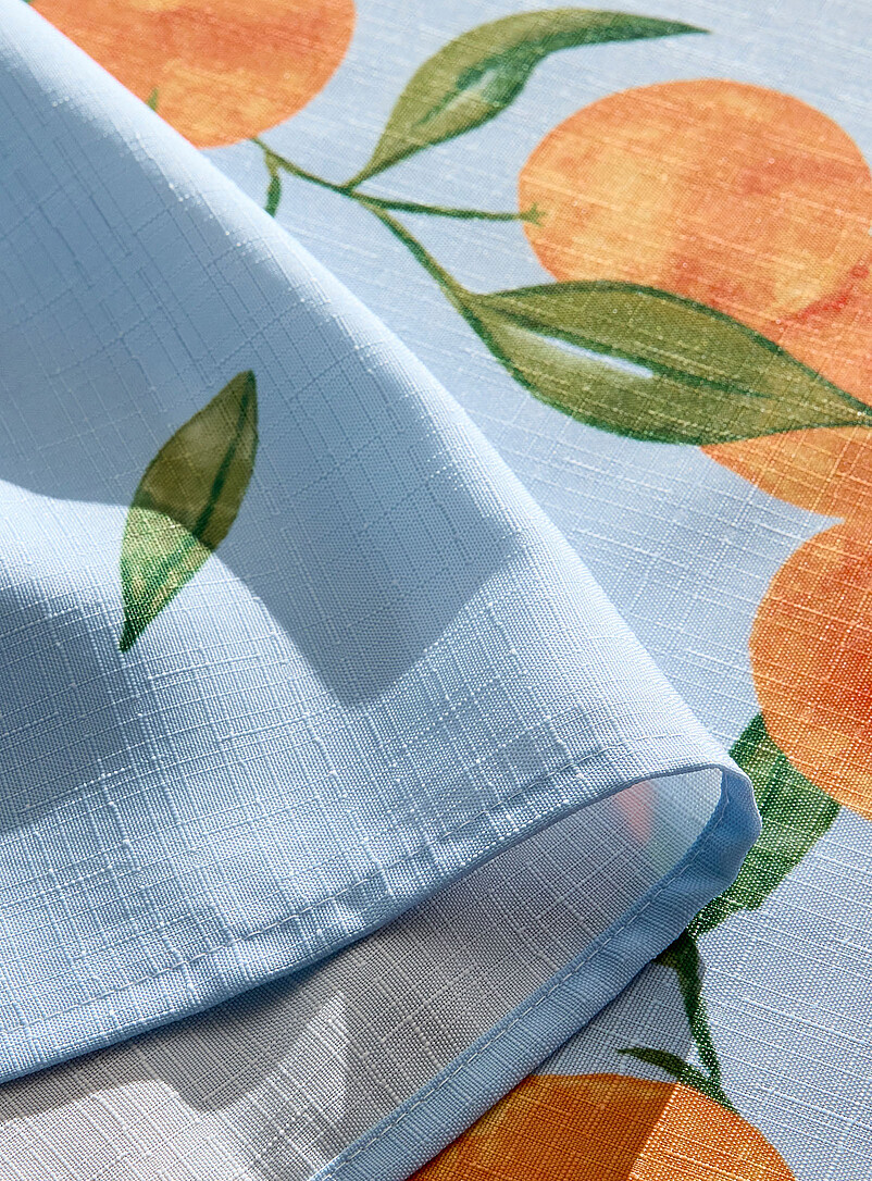 Simons Maison Patterned blue Fresh oranges tablecloth