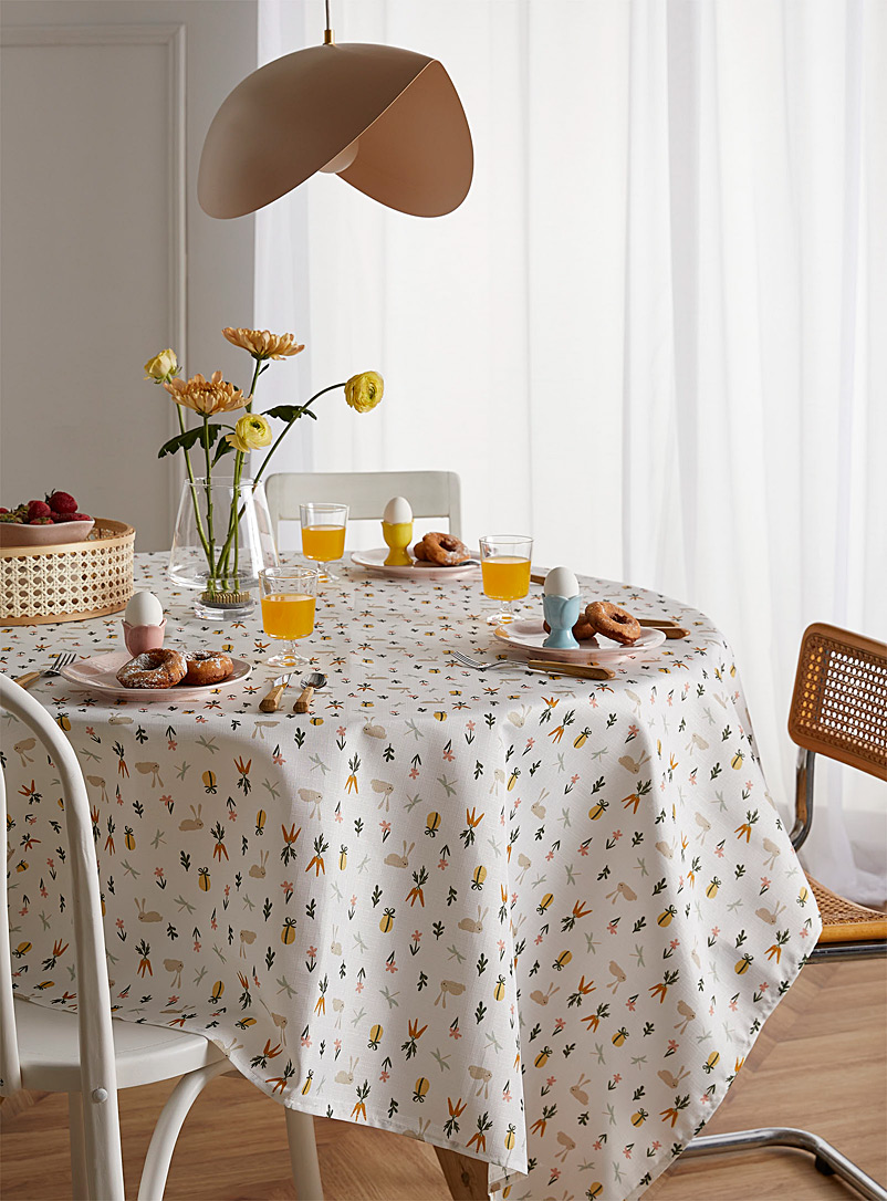 Simons Maison Assorted Spring rabbits tablecloth