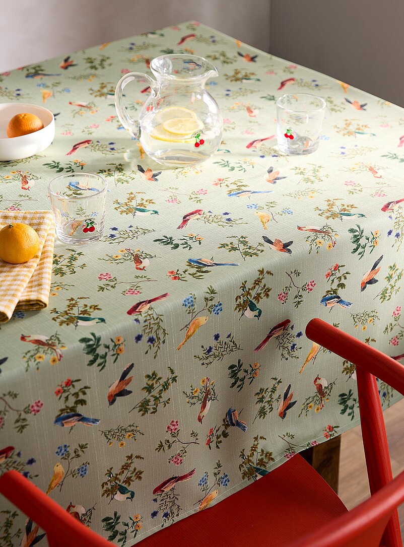 Spring Birds Tablecloth