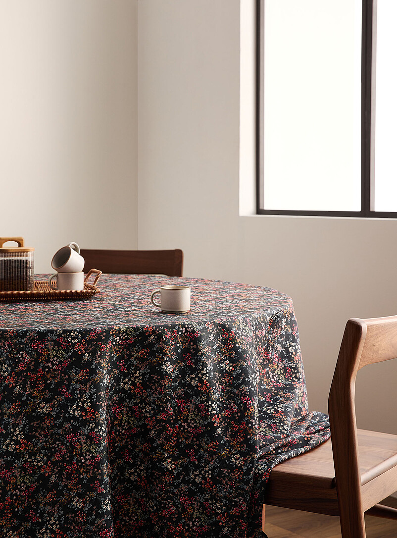 Midnight garden tablecloth product image (primary)
