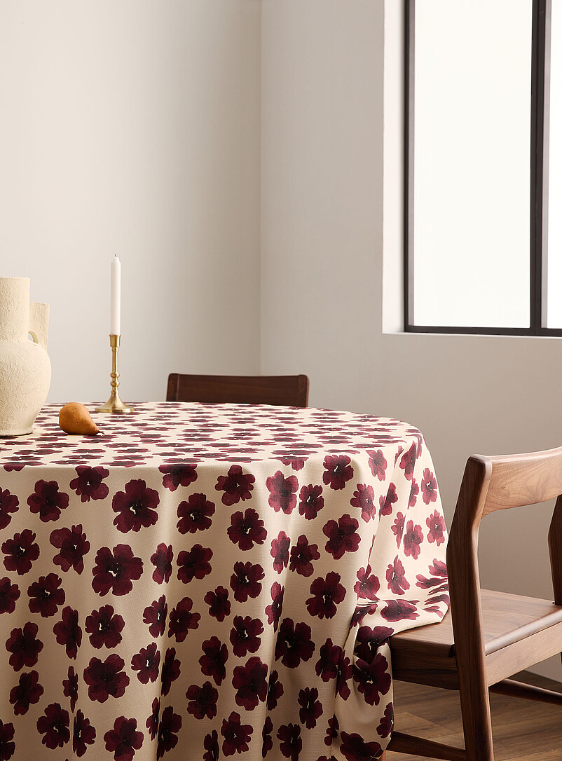 Abstract flower tablecloth product image (primary)