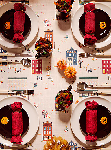 La nappe 20, c&ocirc;te de la Fabrique <b>Collection d'Halloween</b>