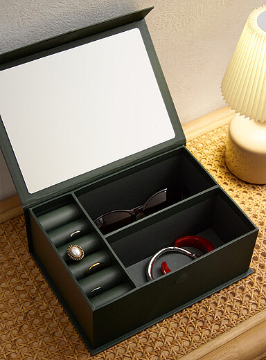 Large green jewellery box