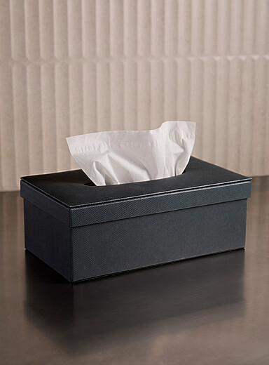 Navy blue tissue box | Simons Maison | Bathroom Accessories