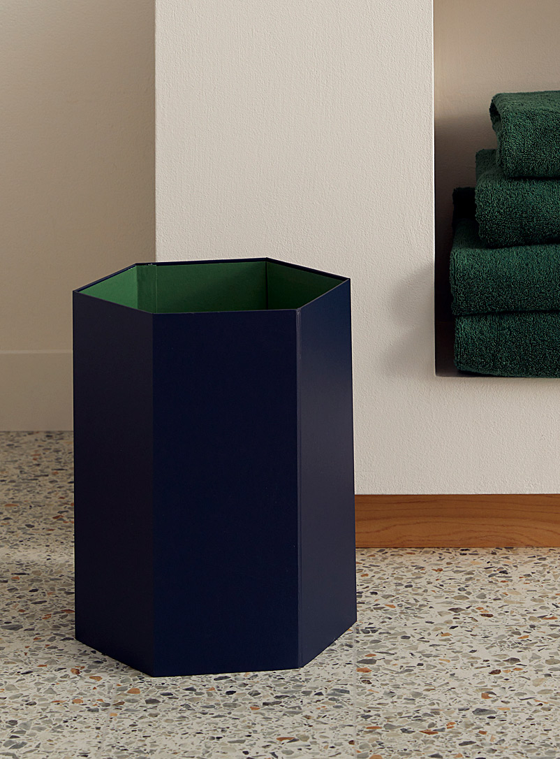 Simons Maison Navy/Midnight Blue Hexagonal foldable wastebasket