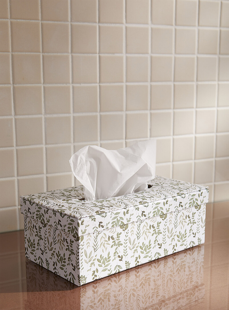 Contrasting Foliage Tissue Box