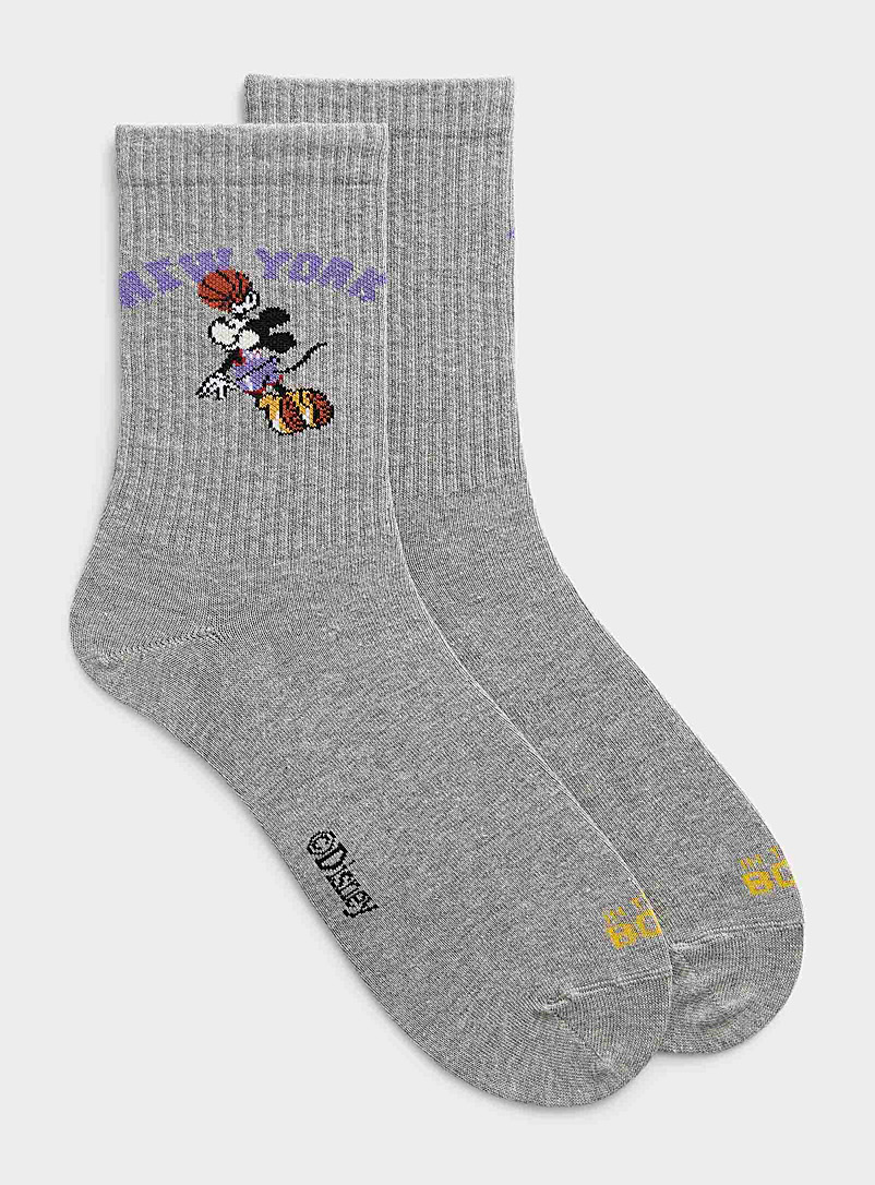 Mickey Mouse basketball ribbed sock