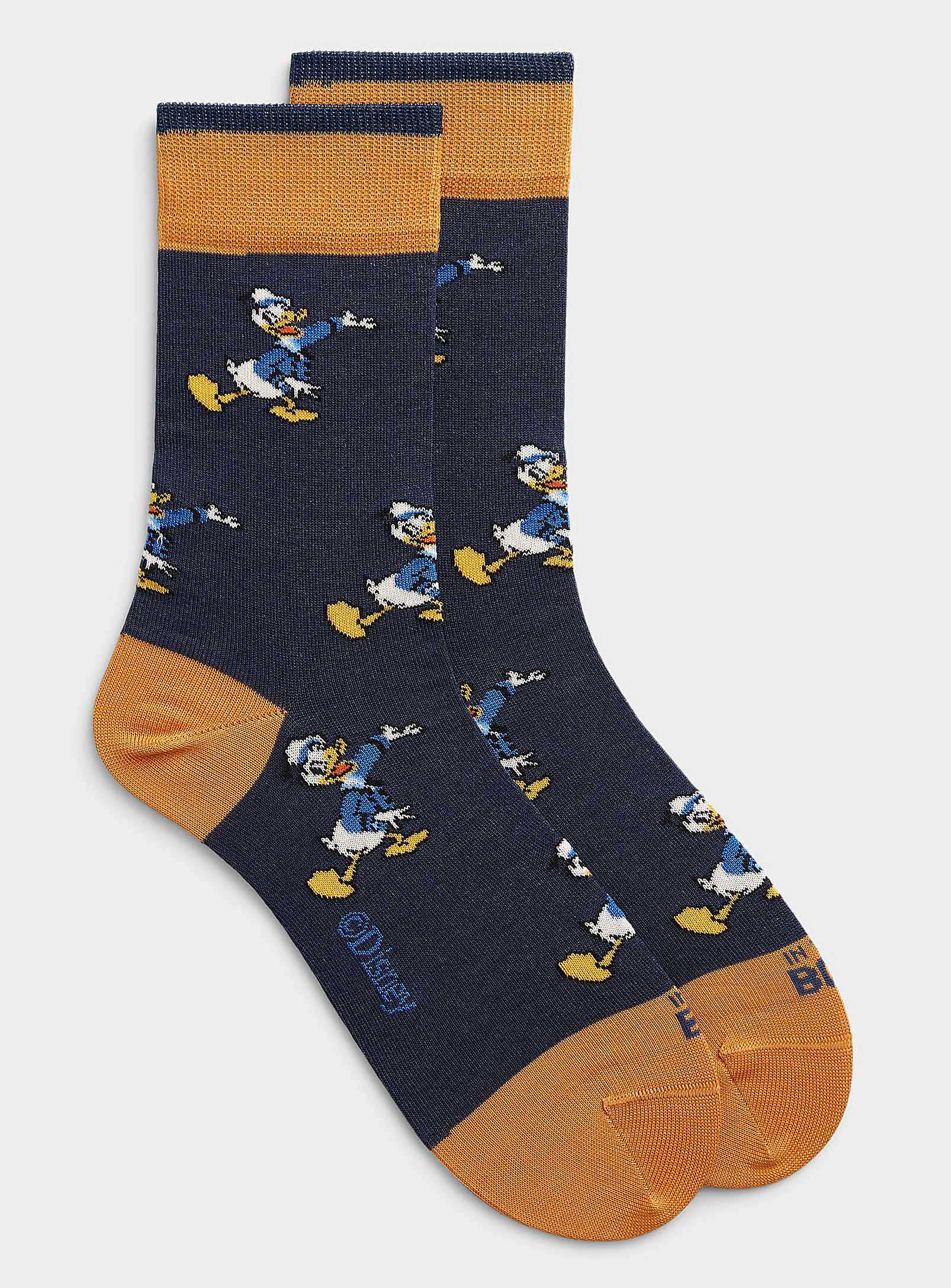Inthebox Donald Duck Ribbed Sock In Blue