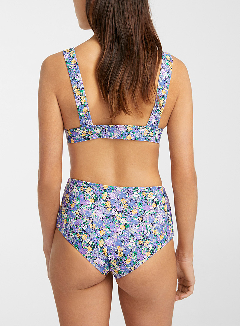 Bikini Deux Pièces Femme Motif Fleuri - Bandeau & Culotte - Neuf Avec étiquettes