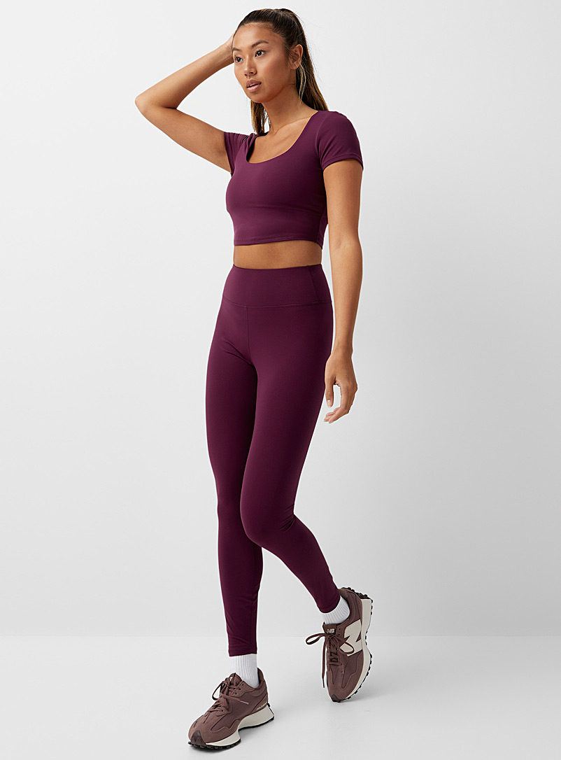 I.FIV5 Dark Crimson Recycled nylon high-rise legging for women