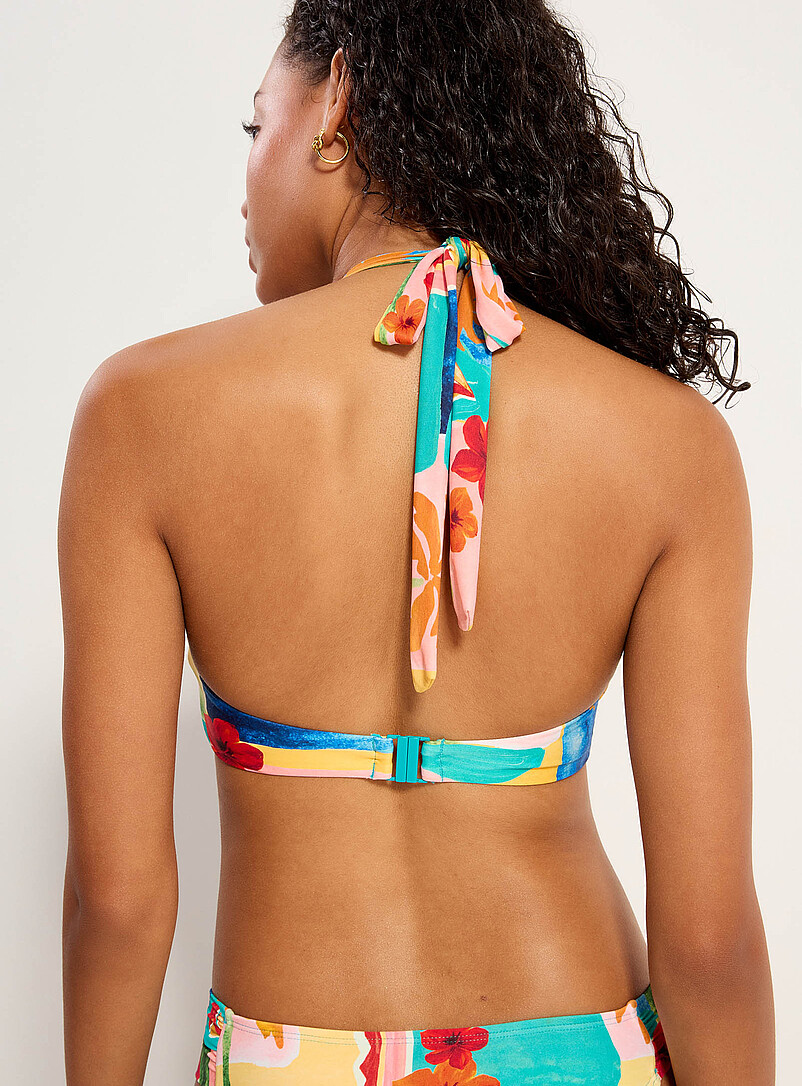 Simons Assorted O-ring halter bralette for women