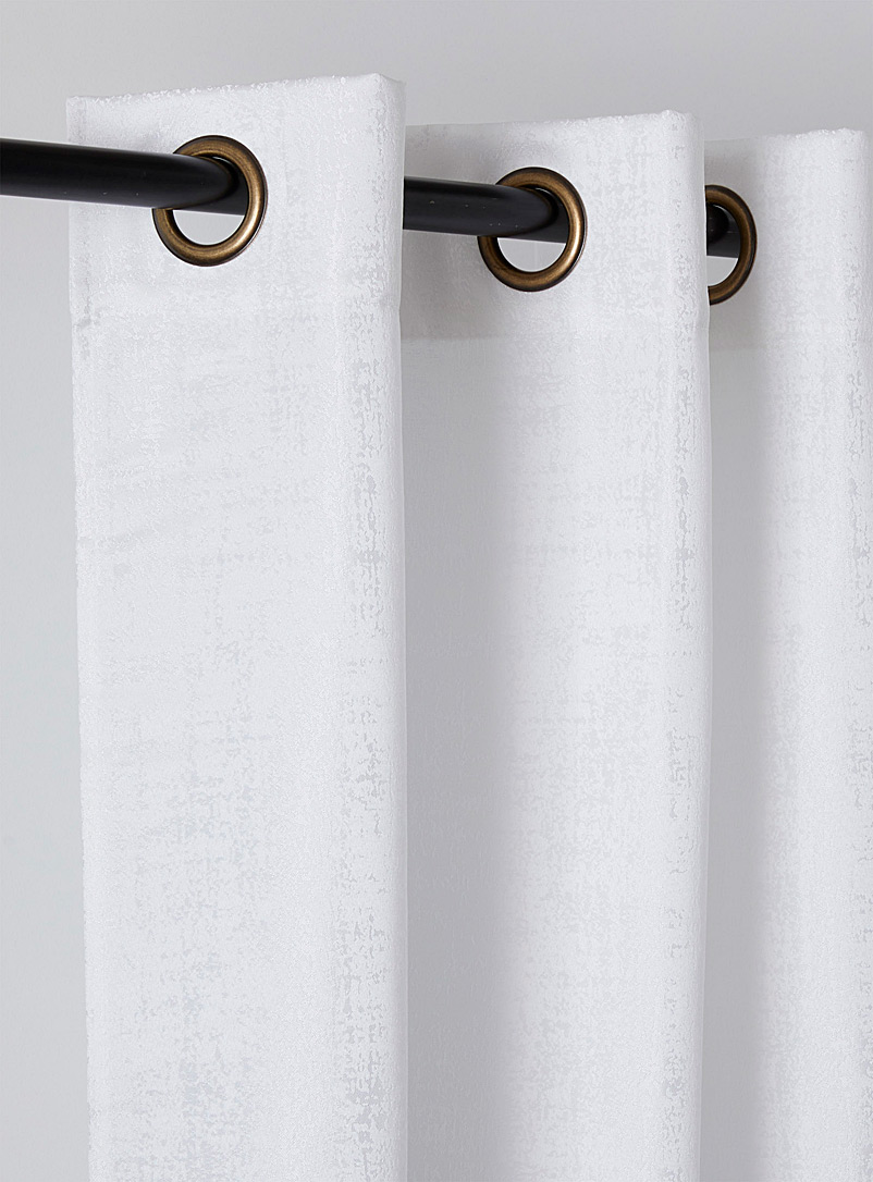 Simons Maison White Irregular textured jacquard curtain 140 x 220 cm