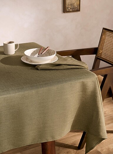 La nappe textur&eacute;e vert matcha