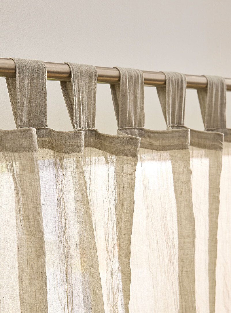 Simons Maison: Le voilage texture froiss&eacute;e <b>Un panneau</b> 140 x 220 cm Gris sauge
