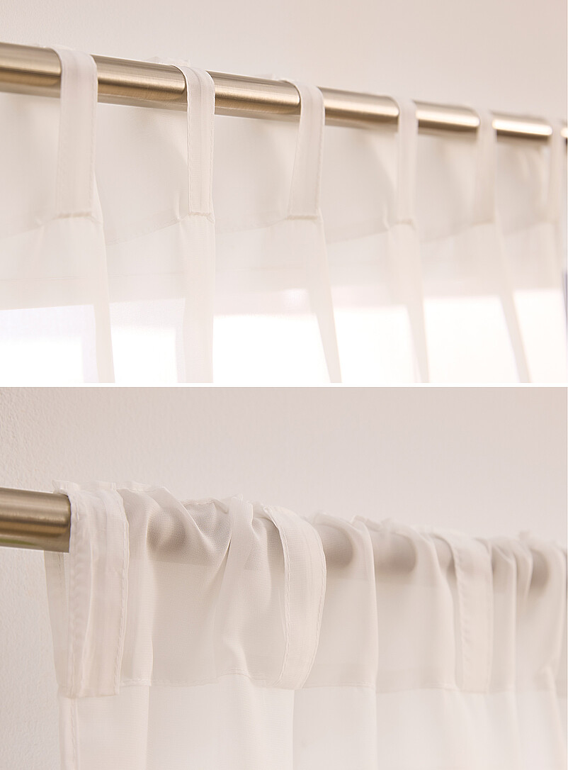Simons Maison: Les voilages unis teinte adoucie <b>Deux panneaux</b> Voir nos formats offerts Blanc ivoire