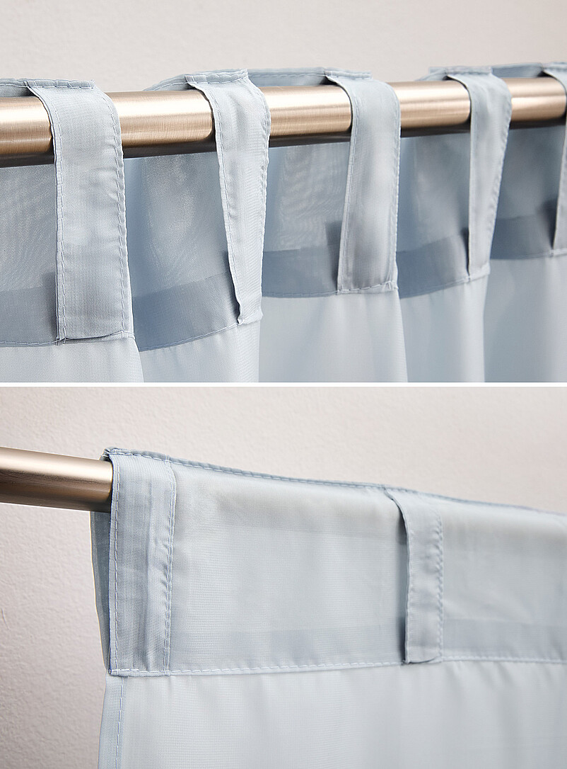 Simons Maison Sage green  Soft tone plain sheer curtains <b>Two panels</b> See available sizes