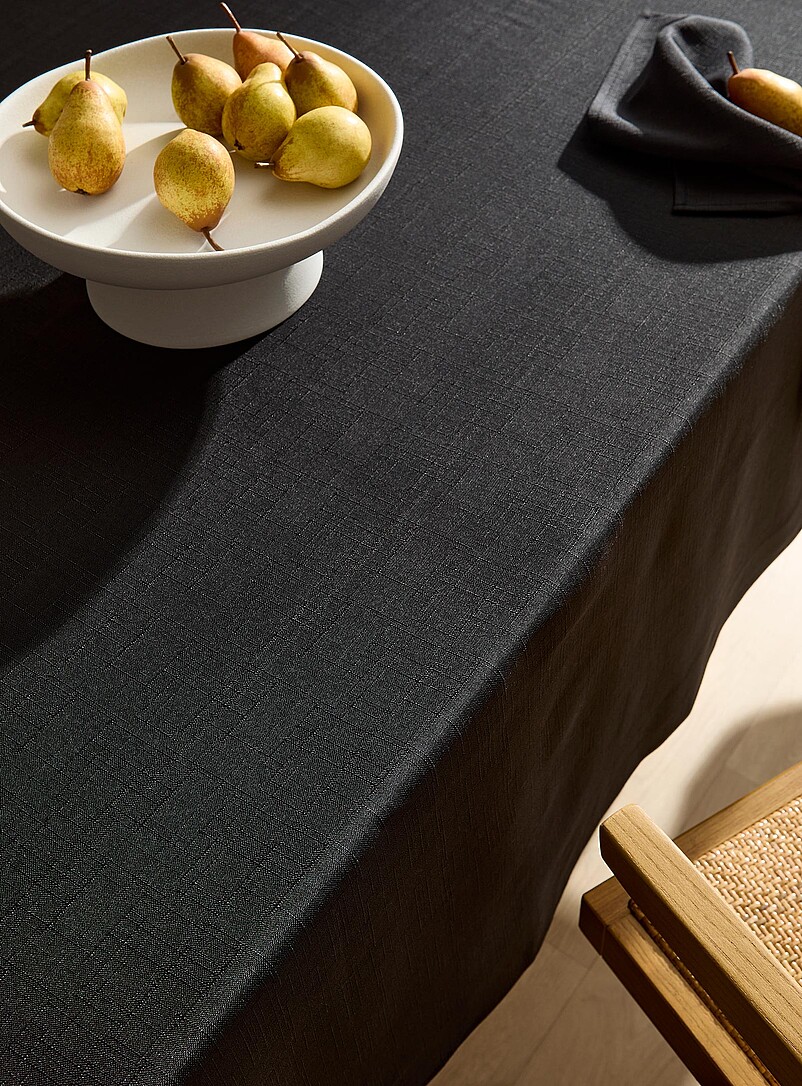 Black textured tablecloth product image 2