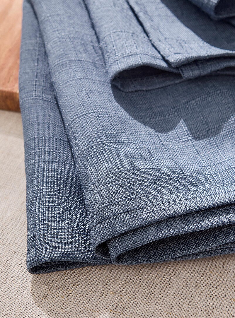 Blue denim textured napkins Set of 2 product image 2