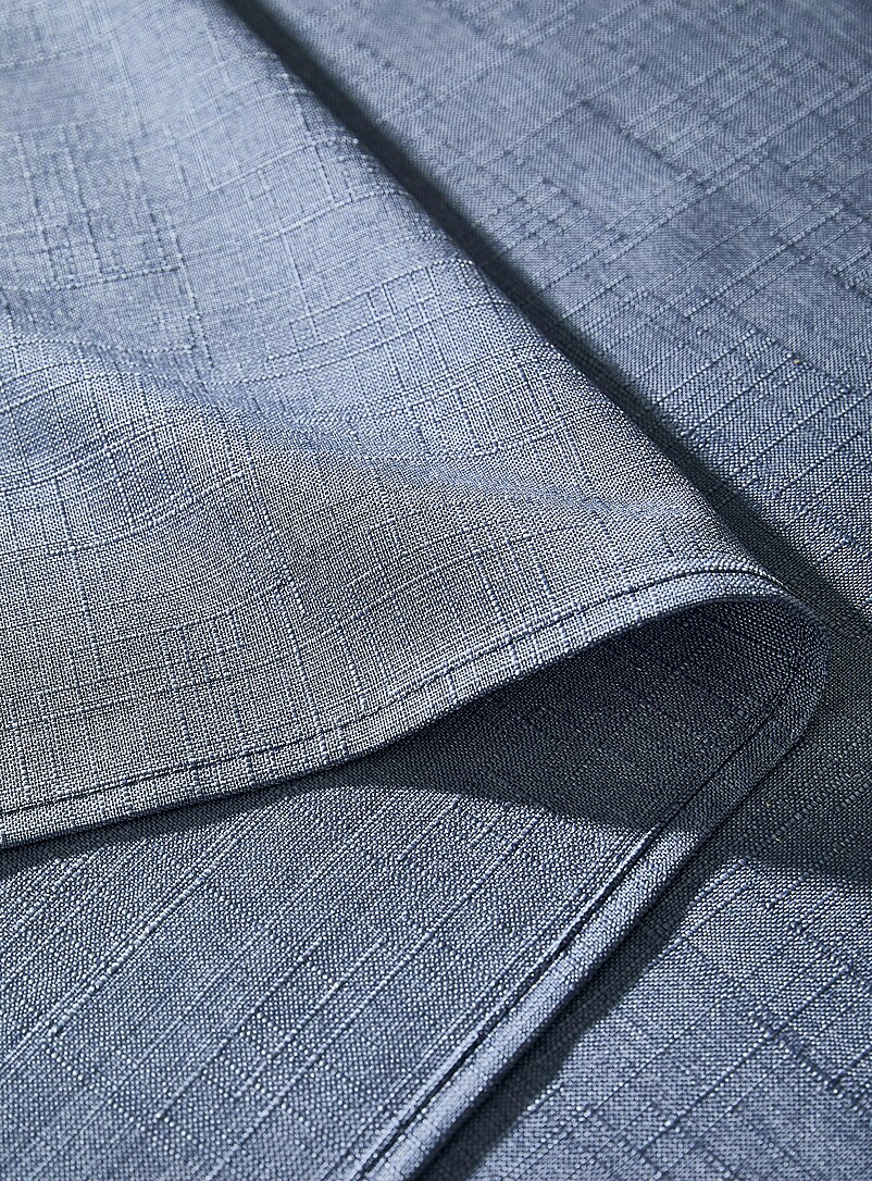 Denim blue textured tablecloth product image 2