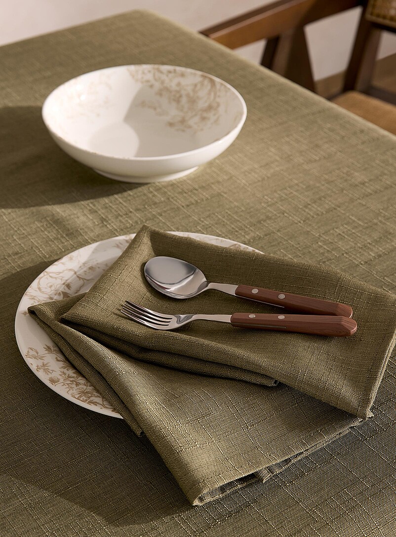Matcha green jacquard napkins Set of 2 product image (primary)