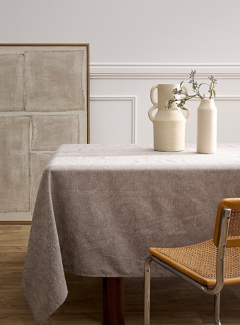 Floral Paisley Jacquard Tablecloth