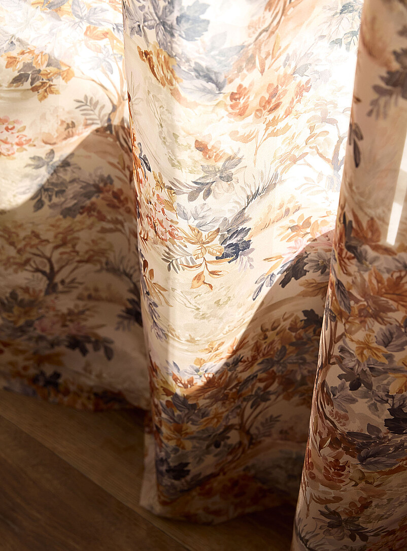 Warm foliage voile curtain One panel 140 x 220 cm product image 2