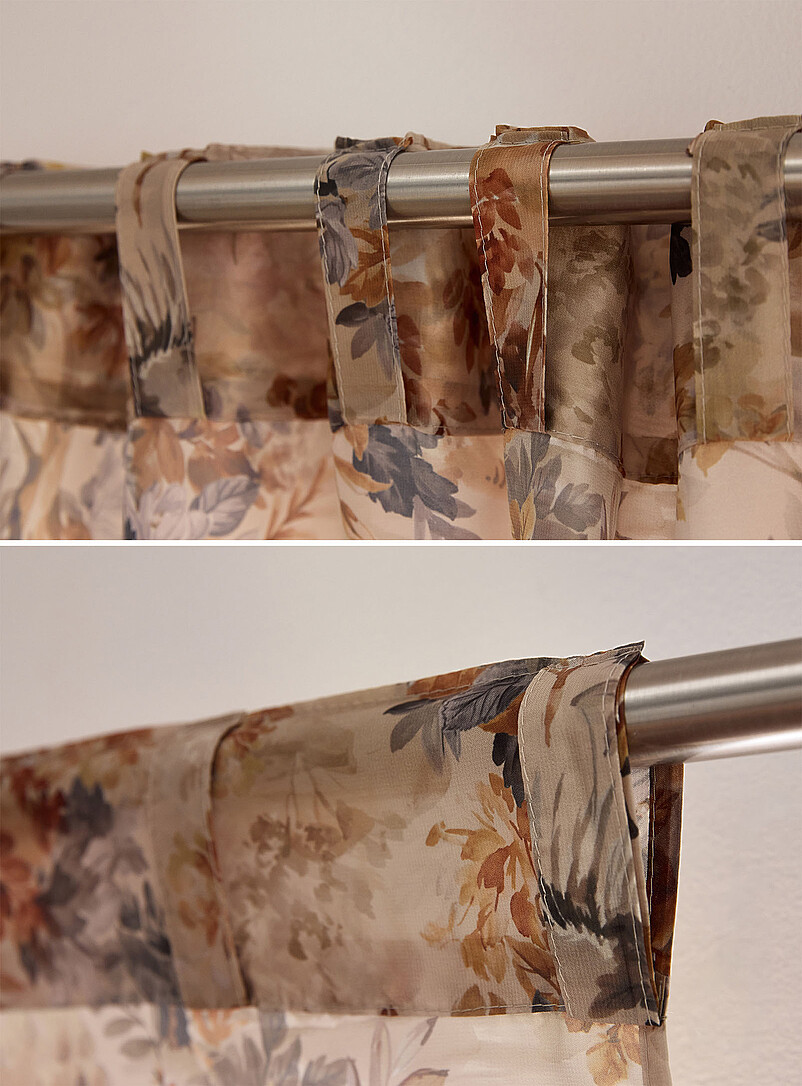 Warm foliage voile curtain One panel 140 x 220 cm product image 3