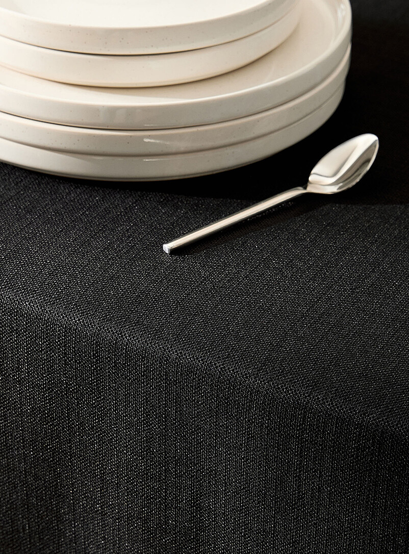 Touch of linen thick textured tablecloth product image 2