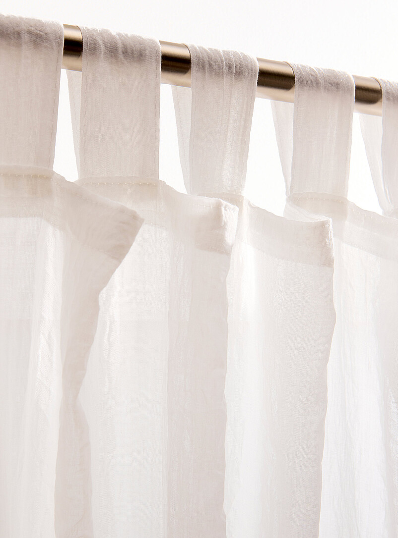 Crinkled texture sheer curtain One panel 140 x 220 cm product image 3