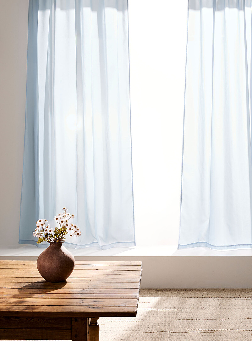 Soft Tone Plain Sheer Curtains Two Panels See Available Sizes