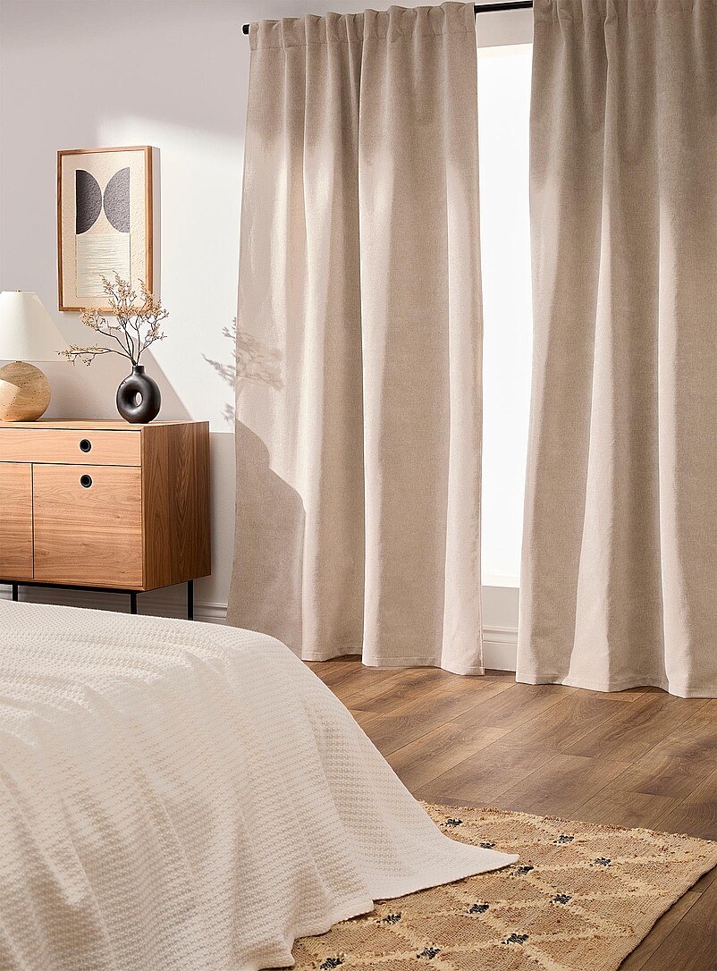 Chenille Blackout Curtain One Panel 135 X 220