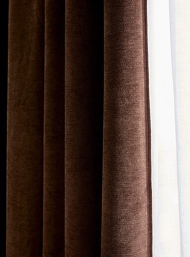 Le rideau coupe-lumi&egrave;re chenille <b>Un panneau</b> 135 x 220 cm