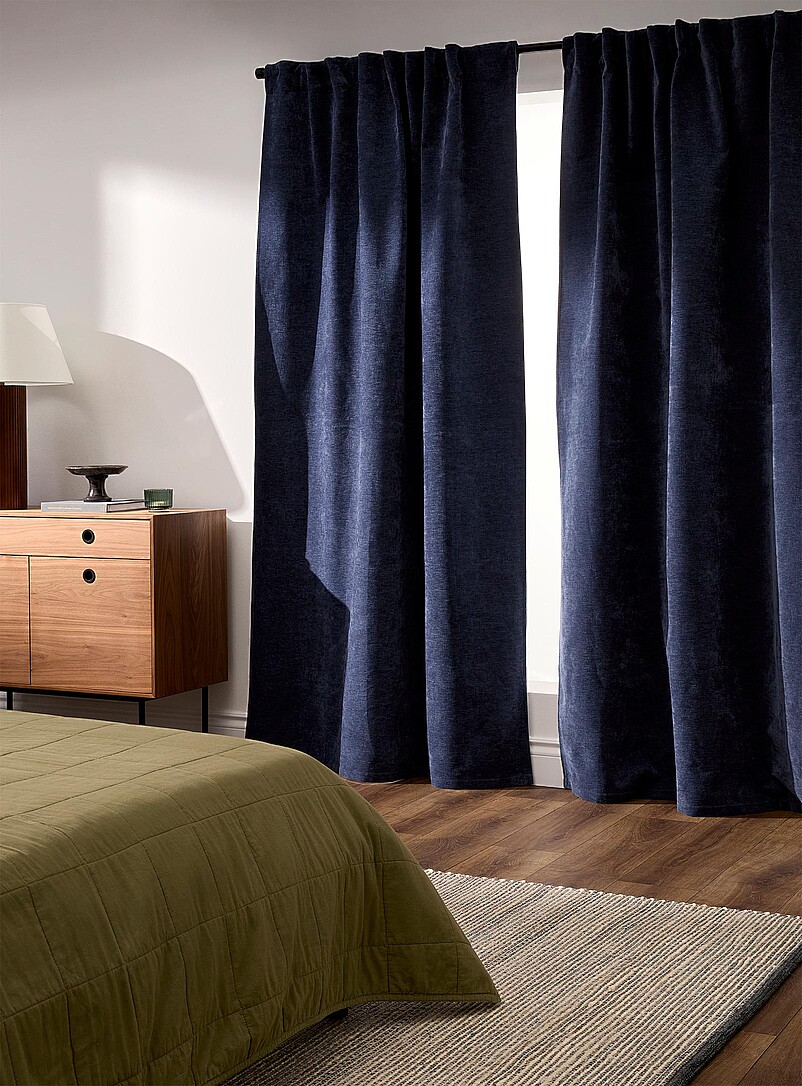 Chenille blackout curtain One panel 135 x 220 product image (primary)
