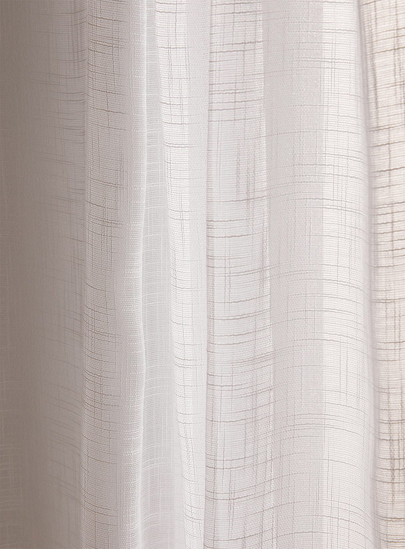Simons Maison White Faux-linen sheer curtain 3 sizes available