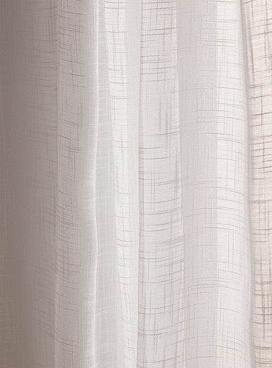 Faux Linen Sheer Curtain 3 Sizes, Extra Wide Sheer Curtains Canada