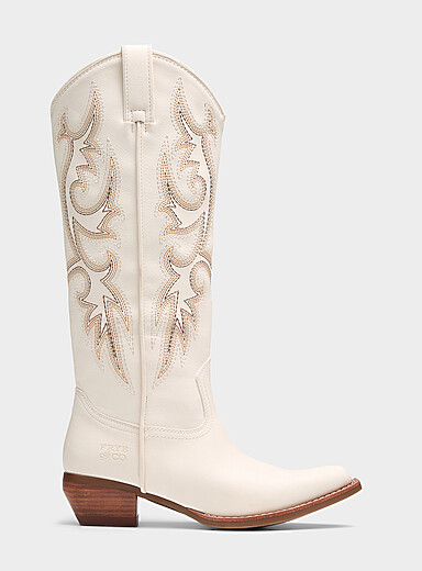 La botte western surpiqu&eacute;e Irlene