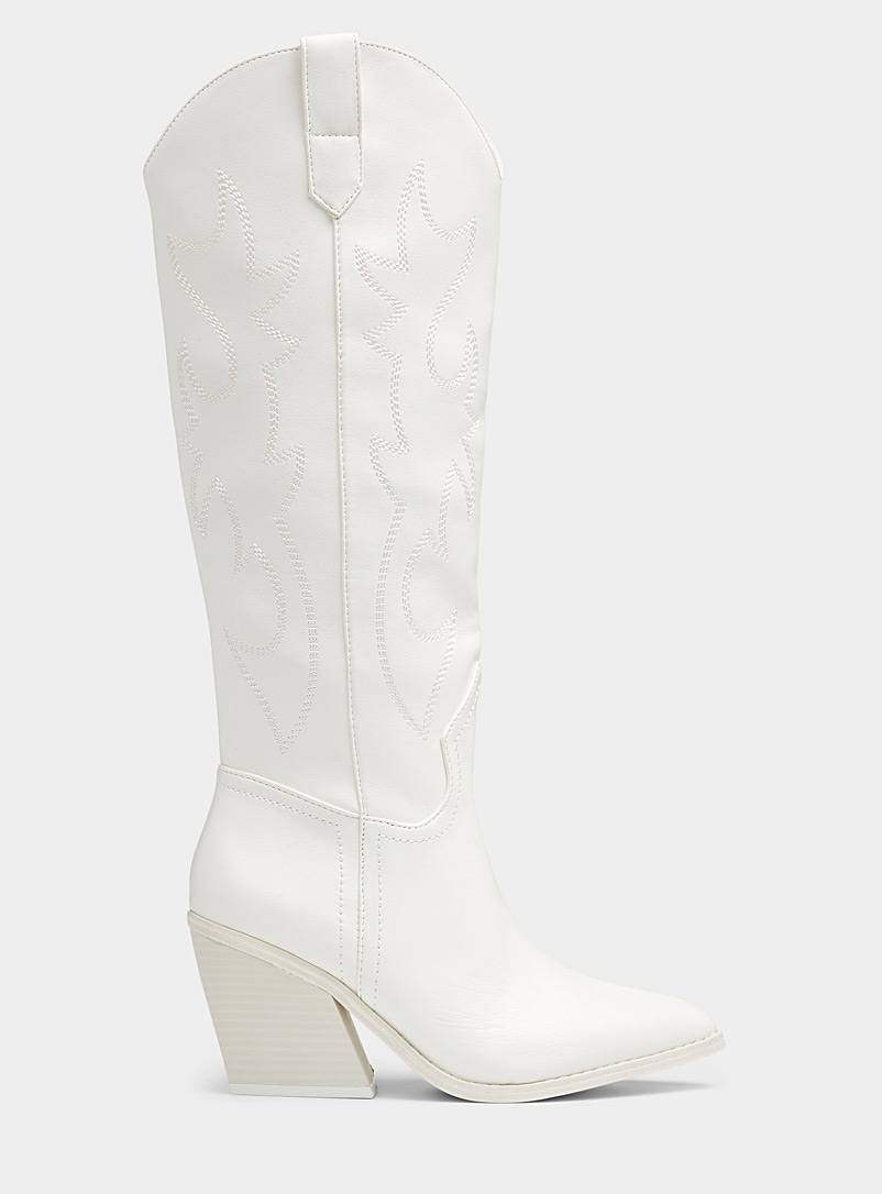 Steve Madden White Arizona high-heel cowboy boots Women for women