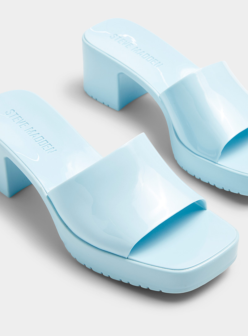 Steve Madden: La sandale à talon Harlin Femme Bleu pâle-bleu poudre pour femme